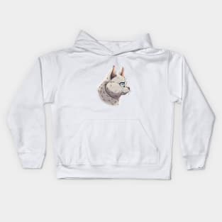 White British Shorthair Side Portrait Kids Hoodie